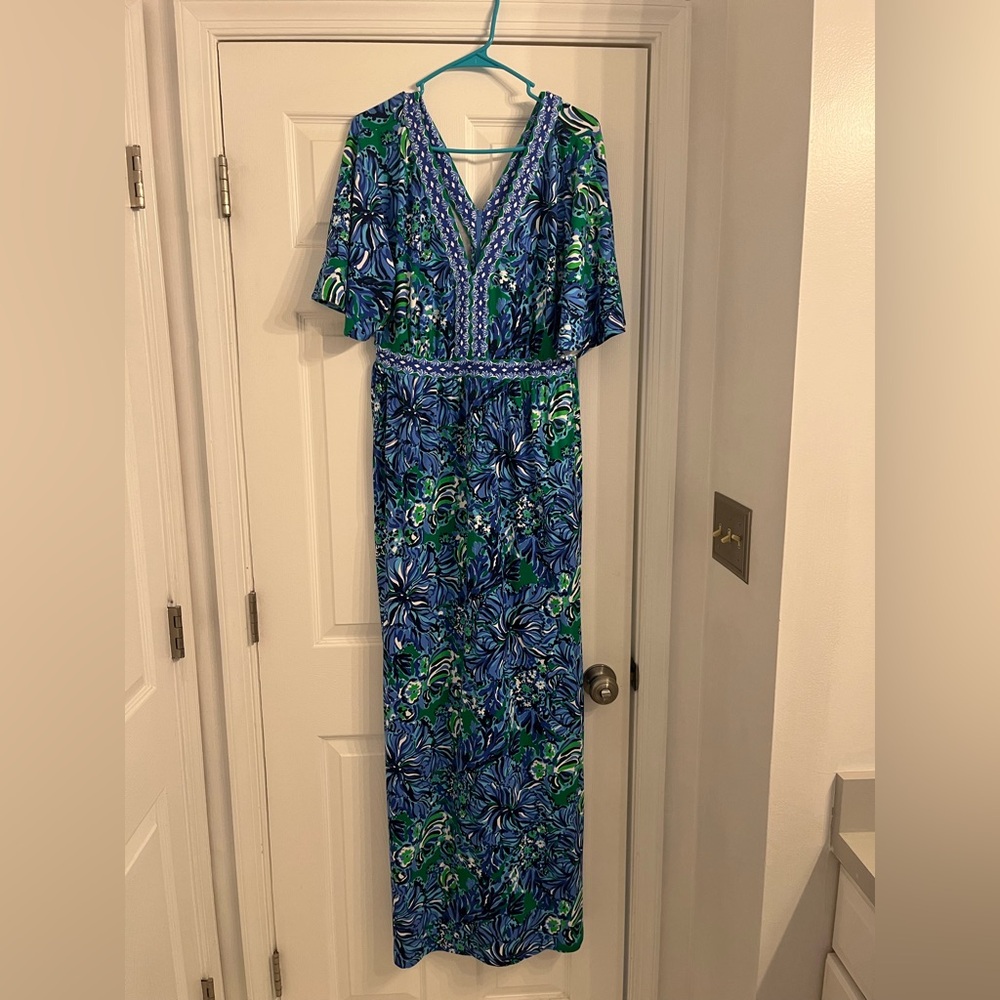 BEAUTIFUL Lilly Pulitzer Addison elbow sleeve maxi